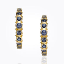 Load image into Gallery viewer, 18K Eternity Hoop Earrings