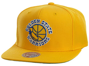 Mitchell&ness Wool Solid Golden State Warrior Snapback #30 Unisex Style : Nz979