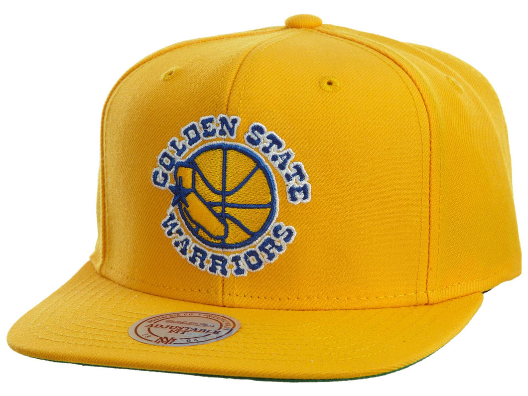 Mitchell&ness Wool Solid Golden State Warrior Snapback #30 Unisex Style : Nz979